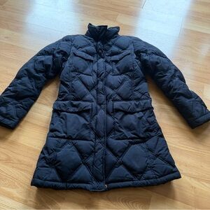 LANDS’ END women’s puffer jacket goose down and feather filled size large